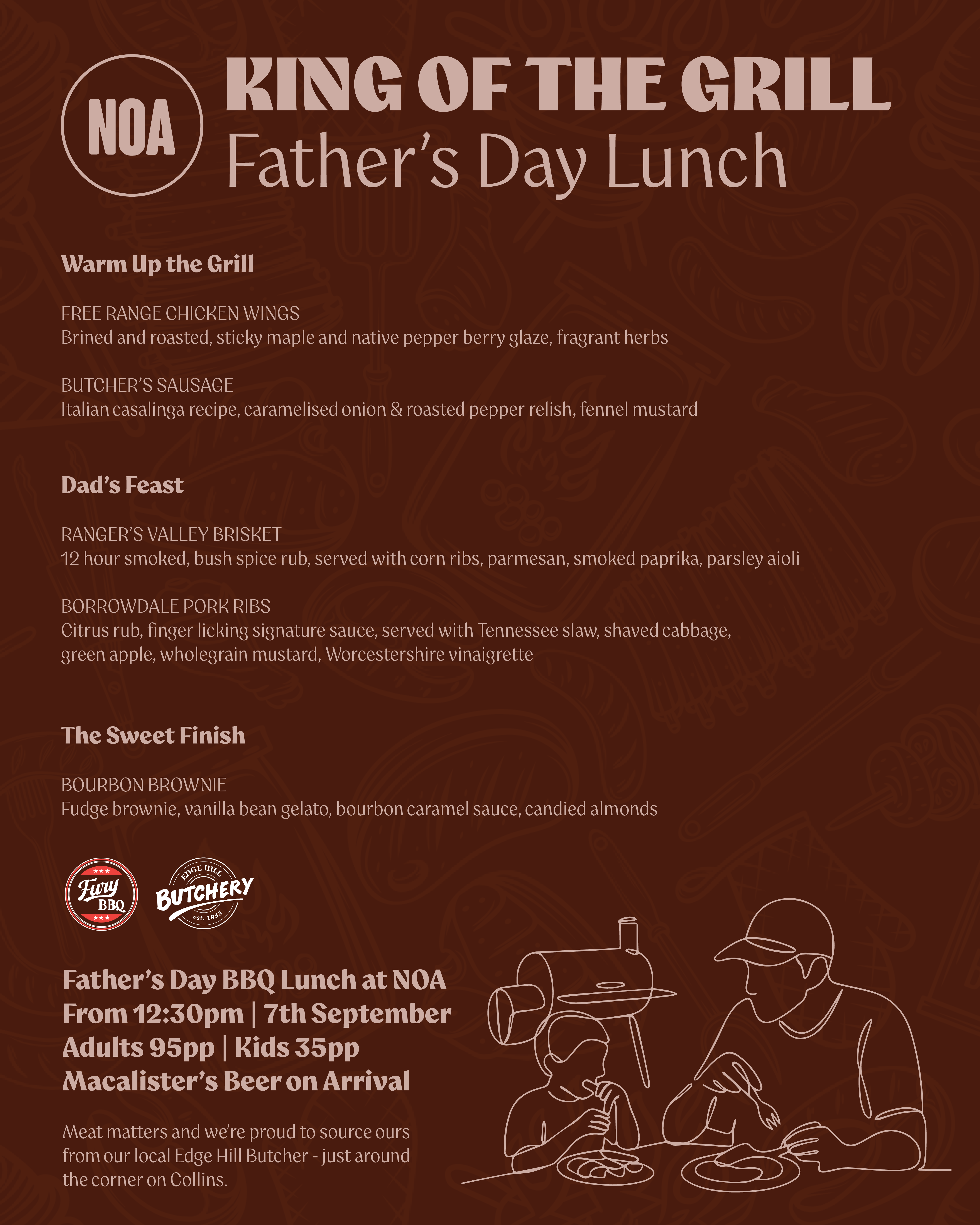 Father's Day Cairns Lunch Restaurant BBQ